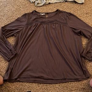 Maurice's plus size 2xl grey blouse